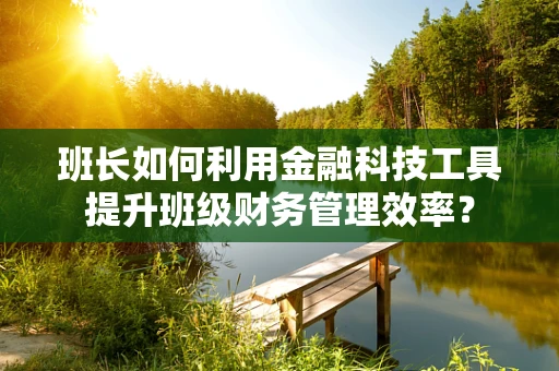 班长如何利用金融科技工具提升班级财务管理效率？