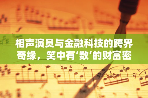 相声演员与金融科技的跨界奇缘，笑中有‘数’的财富密码