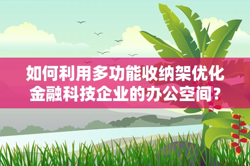 如何利用多功能收纳架优化金融科技企业的办公空间？