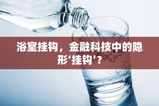浴室挂钩，金融科技中的隐形‘挂钩’？
