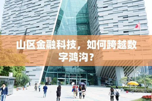 山区金融科技，如何跨越数字鸿沟？