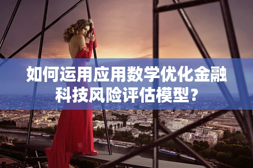 如何运用应用数学优化金融科技风险评估模型？