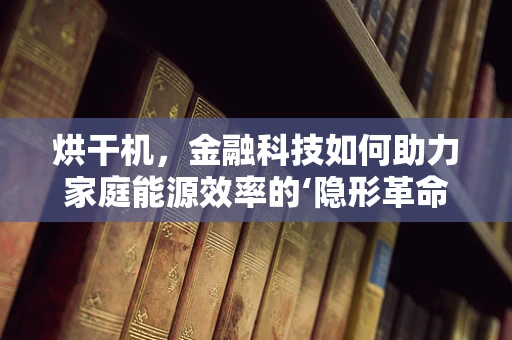 烘干机，金融科技如何助力家庭能源效率的‘隐形革命’？