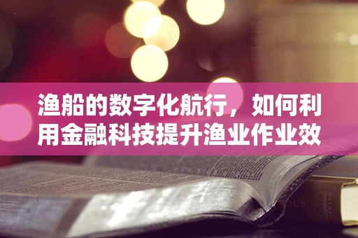 渔船的数字化航行，如何利用金融科技提升渔业作业效率与风险管理？