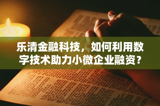 乐清金融科技，如何利用数字技术助力小微企业融资？
