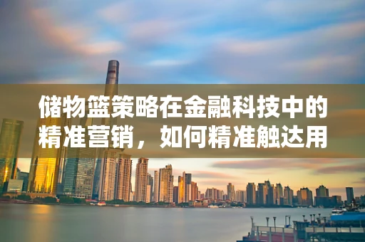 储物篮策略在金融科技中的精准营销，如何精准触达用户？