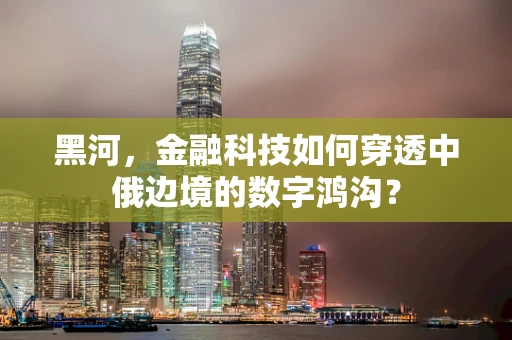 黑河，金融科技如何穿透中俄边境的数字鸿沟？