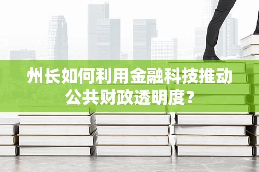 州长如何利用金融科技推动公共财政透明度？