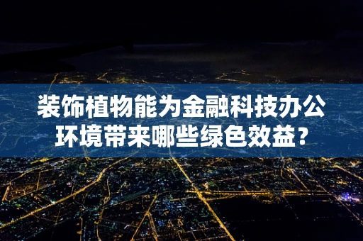 装饰植物能为金融科技办公环境带来哪些绿色效益？