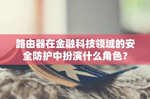 路由器在金融科技领域的安全防护中扮演什么角色？