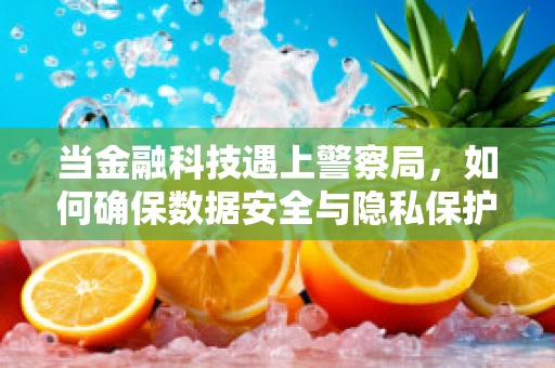 当金融科技遇上警察局，如何确保数据安全与隐私保护？