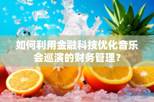如何利用金融科技优化音乐会巡演的财务管理？