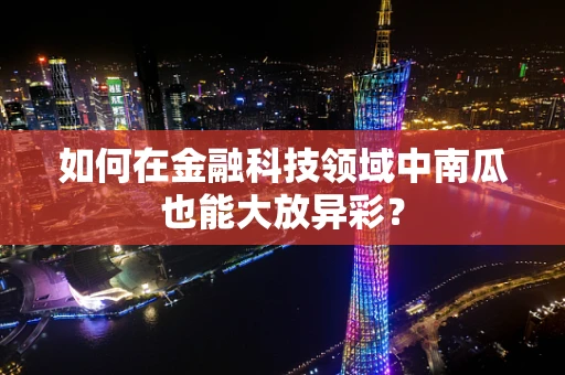 如何在金融科技领域中南瓜也能大放异彩？