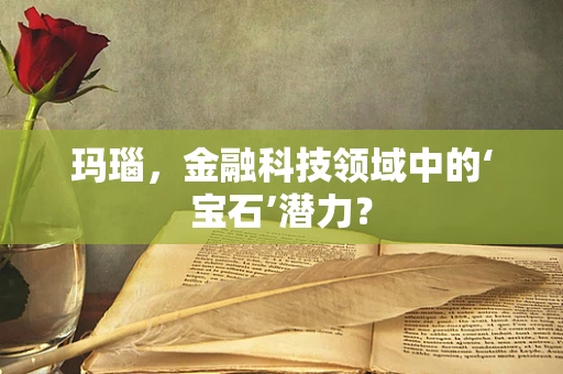 玛瑙，金融科技领域中的‘宝石’潜力？