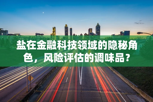 盐在金融科技领域的隐秘角色，风险评估的调味品？