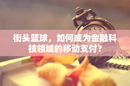 街头篮球，如何成为金融科技领域的移动支付？