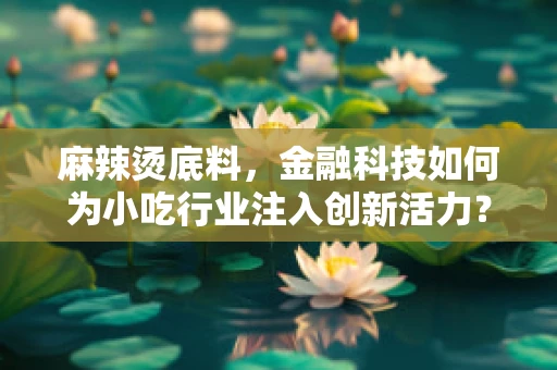 麻辣烫底料，金融科技如何为小吃行业注入创新活力？