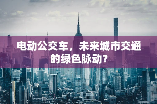 电动公交车，未来城市交通的绿色脉动？