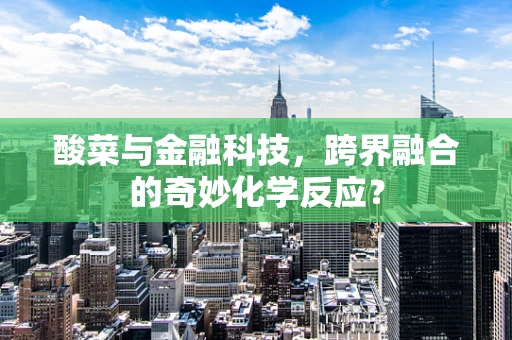 酸菜与金融科技，跨界融合的奇妙化学反应？