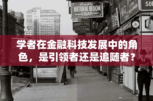 学者在金融科技发展中的角色，是引领者还是追随者？