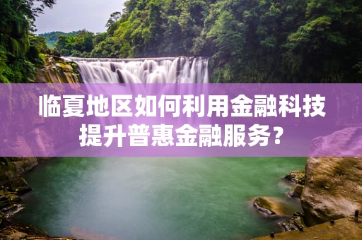 临夏地区如何利用金融科技提升普惠金融服务？