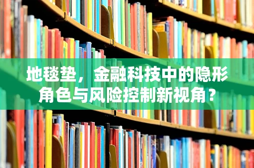 地毯垫，金融科技中的隐形角色与风险控制新视角？