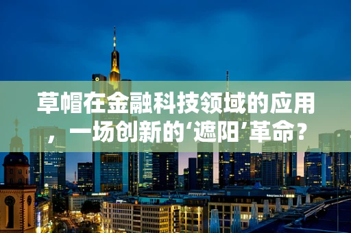 草帽在金融科技领域的应用，一场创新的‘遮阳’革命？