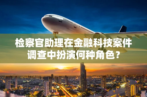 检察官助理在金融科技案件调查中扮演何种角色？