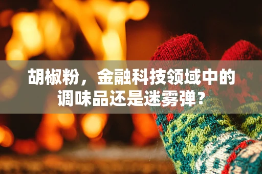 胡椒粉，金融科技领域中的调味品还是迷雾弹？