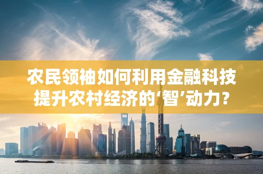 农民领袖如何利用金融科技提升农村经济的‘智’动力？