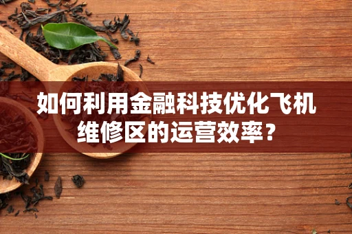 如何利用金融科技优化飞机维修区的运营效率？