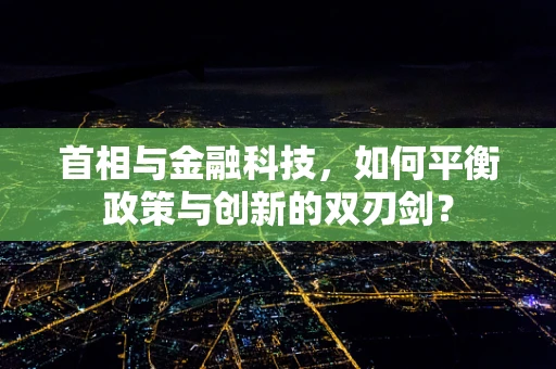 首相与金融科技，如何平衡政策与创新的双刃剑？