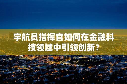 宇航员指挥官如何在金融科技领域中引领创新？